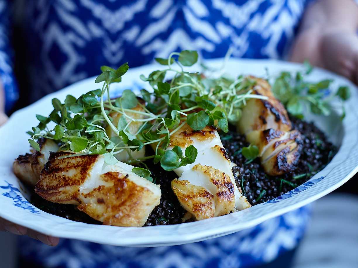 Black cod - misomarinerad torsk med svarta belugalinser